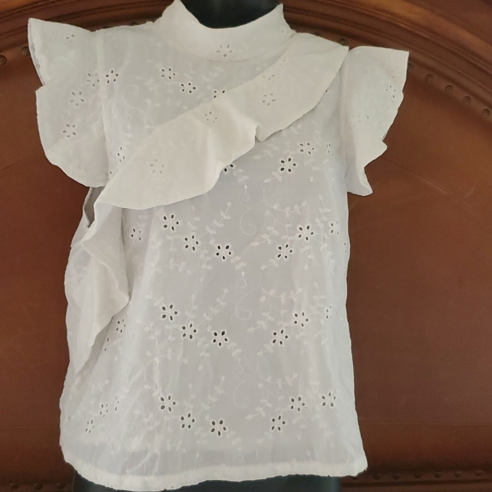 Mcguire flutter sleeve top